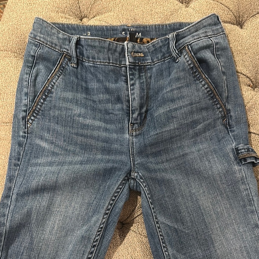 White House Black Market Embellished Ankle Jeans